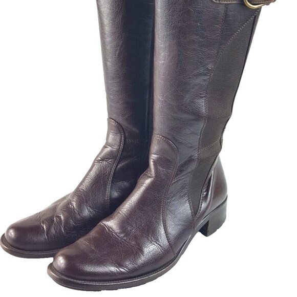 Paul Green Women's Y2K Knee High Boots Brown Leather Size 3.5UK-US 6.5 - Picture 10 of 10